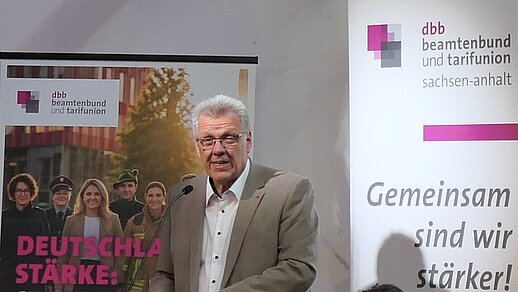 Landesvorsitzender des dbb sachsen-anhalt Ulrich Stock